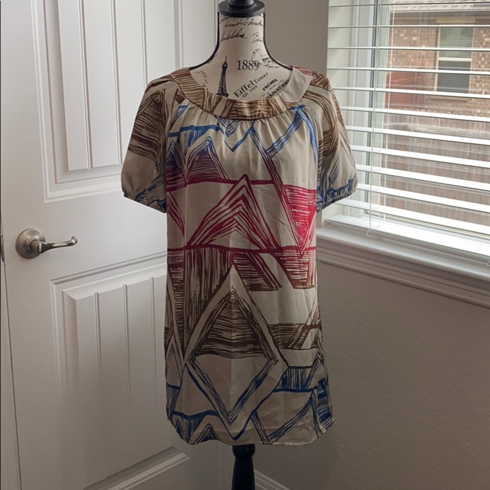 EUC Blue Rain slip dress
